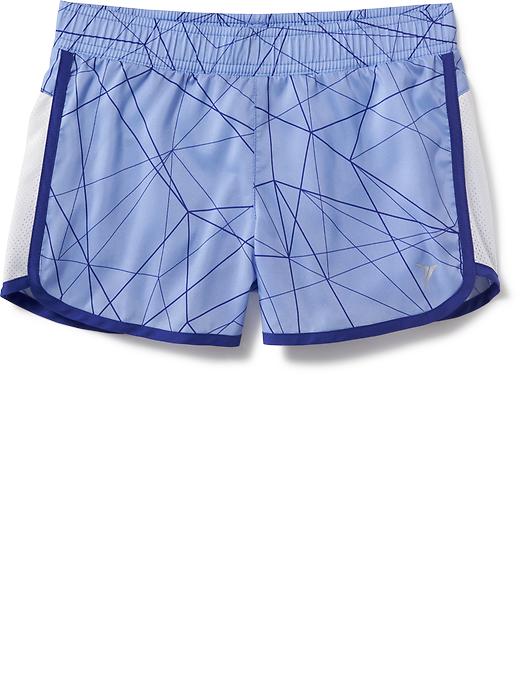 View large product image 1 of 1. Mesh-Side Running Shorts for Girls