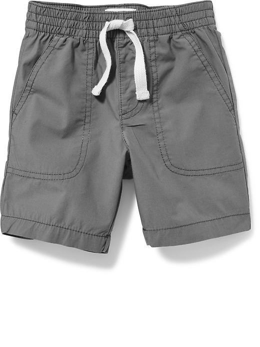 View large product image 1 of 1. Pull-On Poplin Shorts for Toddler