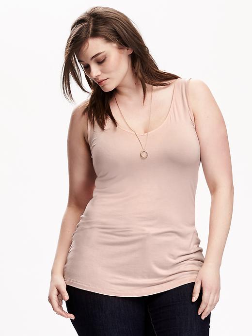 View large product image 1 of 1. Two-Way Plus-Size Tank