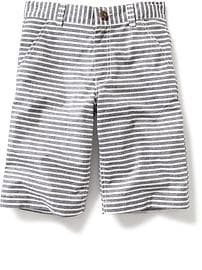 View large product image 3 of 3. Flat Front Stripe Short for Boys