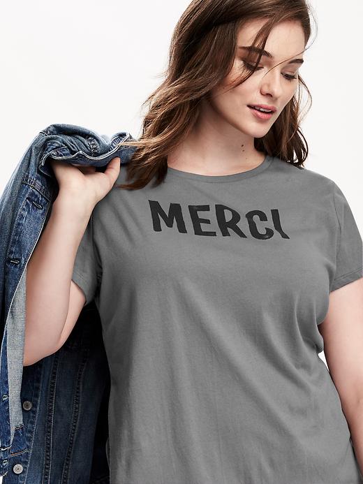 Image number 4 showing, Relaxed Plus-Size Graphic Tee