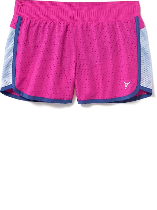 View large product image 1 of 2. Active Mesh-Side Running Shorts for Girls