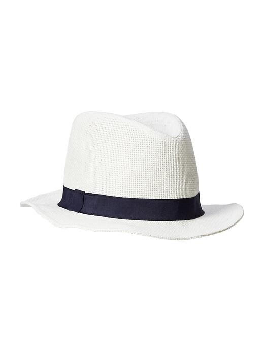 View large product image 1 of 1. Straw Panama Hat for Girls