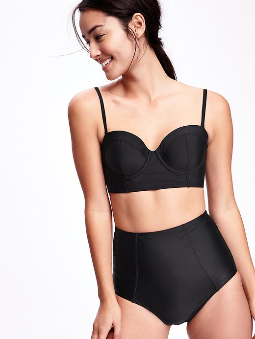 Image number 4 showing, Underwire Bustier Bikini Top