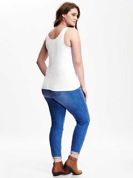 Image number 2 showing, Essential Fitted Plus-Size Scoop Tank