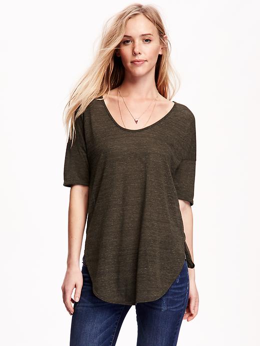 Image number 1 showing, Relaxed Tunic Tee for Women