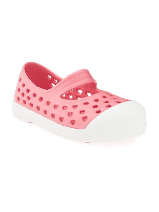 View large product image 1 of 1. Perforated Mary-Jane Slip-Ons For Toddler