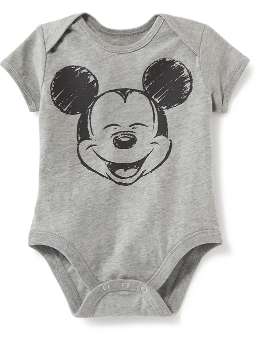 View large product image 1 of 1. Disney&#169 Mickey Mouse Bodysuit for Baby