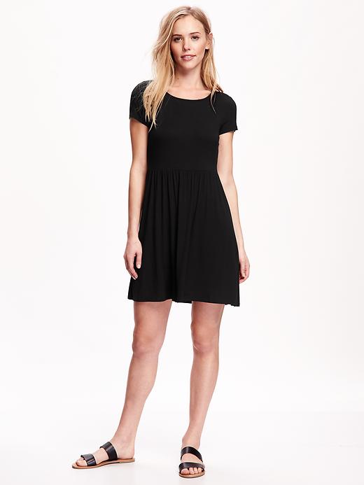 View large product image 1 of 1. Fit & Flare Jersey Dress for Women