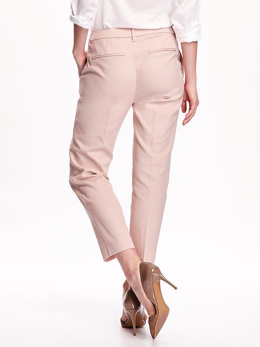 View large product image 2 of 2. Relaxed Mid-Rise Harper Trousers for Women