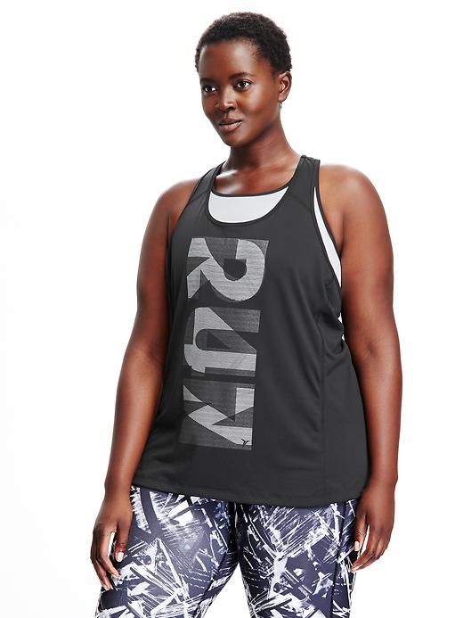 Image number 1 showing, Go-Dry Plus-Size Graphic Tank