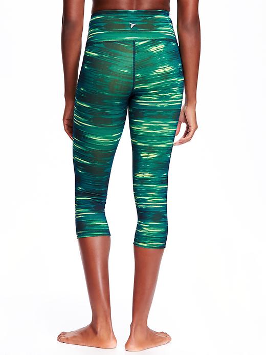 View large product image 2 of 2. High-Rise Compression Crops for Women