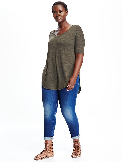 Image number 3 showing, Relaxed Tunic Plus-Size Tee