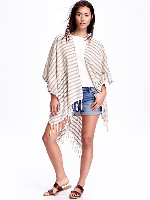 View large product image 1 of 2. Open-Front Poncho for Women