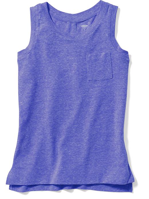 View large product image 1 of 1. Linen-Blend Tunic Tank for Girls