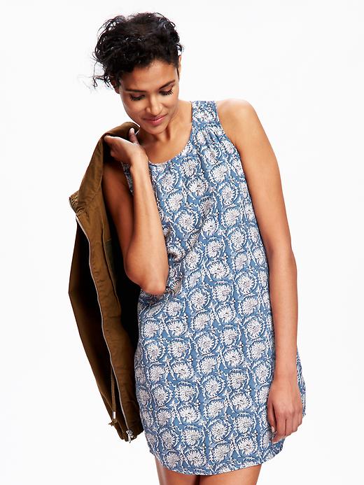 Image number 3 showing, Printed Shift Dress for Women