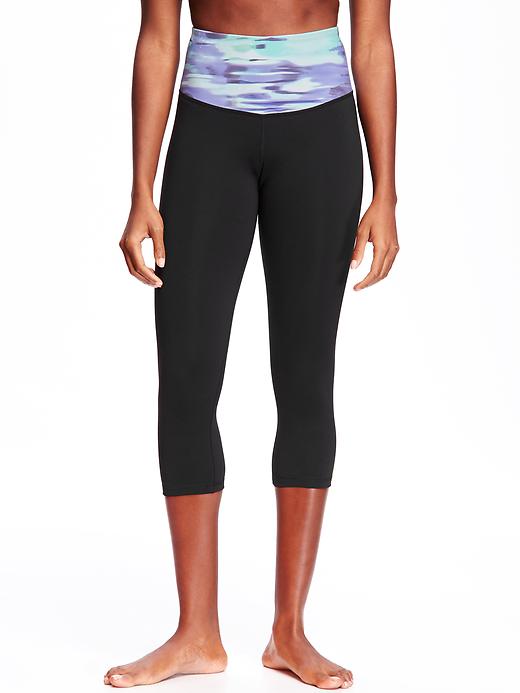 View large product image 1 of 2. Go-Dry Cool High-Rise Compression Crops for Women