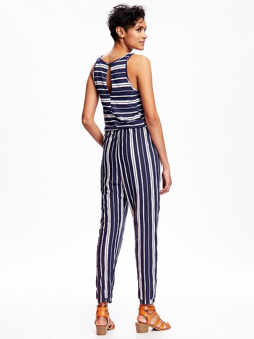 Image number 2 showing, Jersey Drawstring Jumpsuit for Women