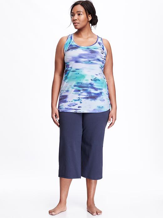 Image number 3 showing, Printed Go-Dry Plus-Size Tanks