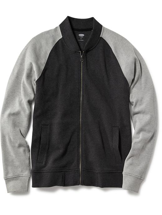 View large product image 1 of 1. Pique Bomber Jacket for Men