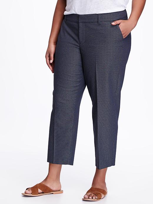 View large product image 1 of 2. Mid-Rise Smooth & Slim Plus-Size Harper Pants (27")
