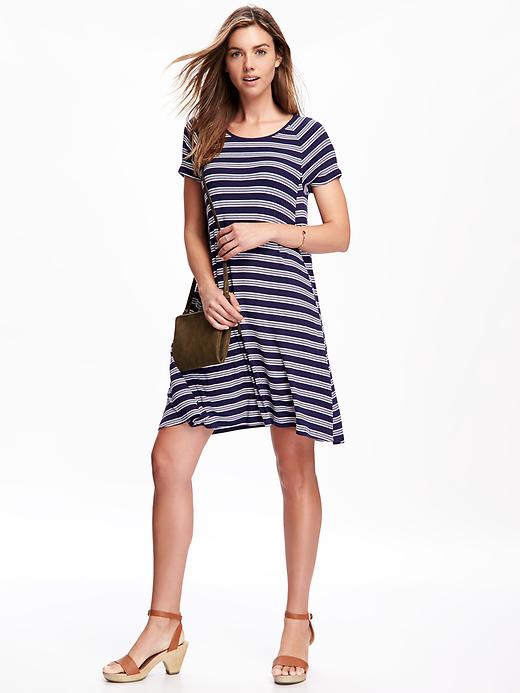 Image number 1 showing, Rib-Knit Swing Dress for Women