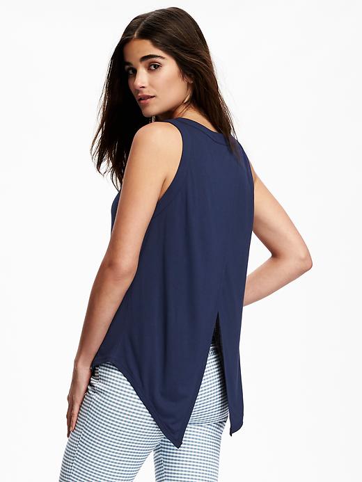 Image number 1 showing, Relaxed Tulip-Back Tank Top