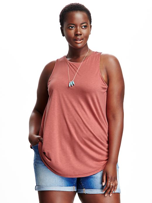 View large product image 1 of 1. Relaxed Plus-Size Tank