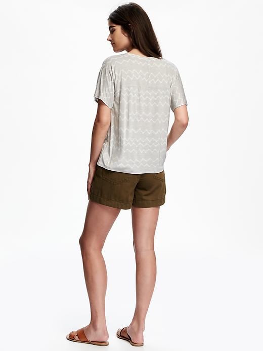 Image number 2 showing, Printed Oversized Top For Women