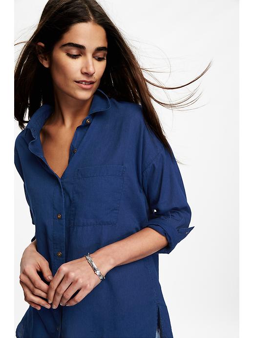 Image number 4 showing, Boyfriend Chambray Shirt