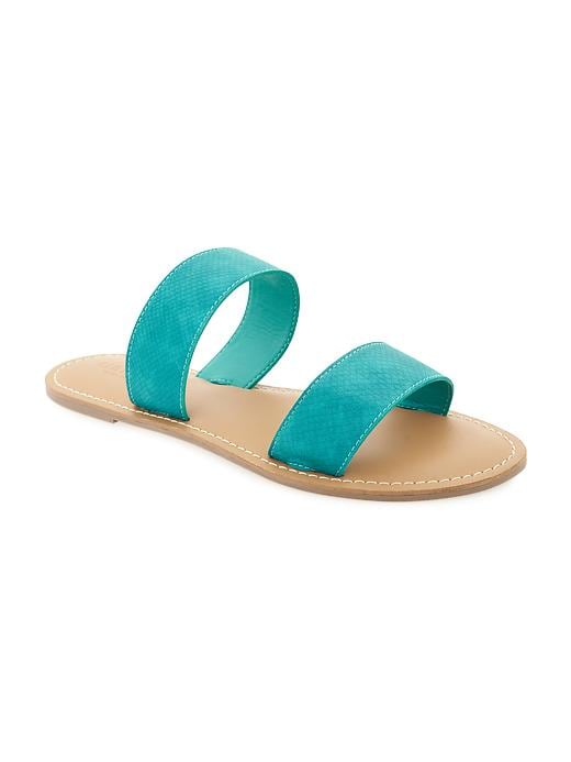 View large product image 1 of 1. Textured Double-Strap Sandals for Women