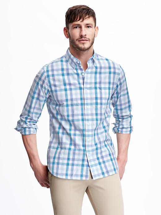 View large product image 1 of 2. Regular-Fit Soft-Washed Classic Shirt For Men