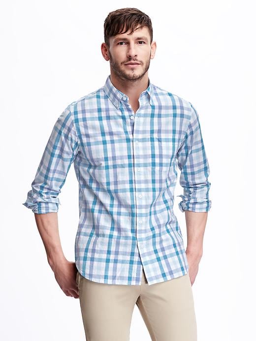 View large product image 2 of 2. Regular-Fit Soft-Washed Classic Shirt For Men