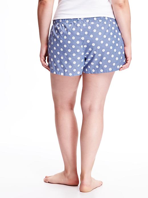 View large product image 2 of 2. Printed Plus-Size Boxers