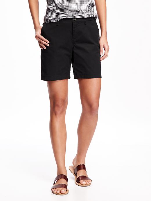 View large product image 1 of 1. Everyday Twill Shorts For Women - 7 inch inseam