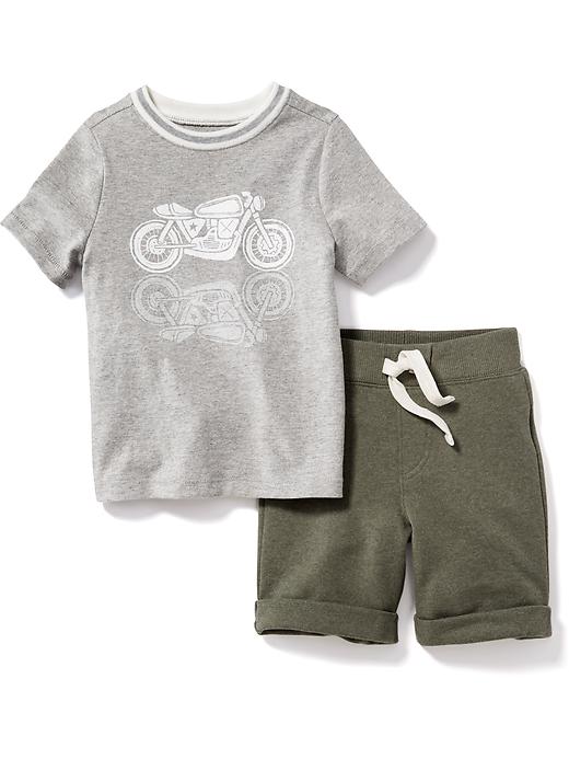 View large product image 1 of 1. 2-Piece Graphic Tee Set for Toddler