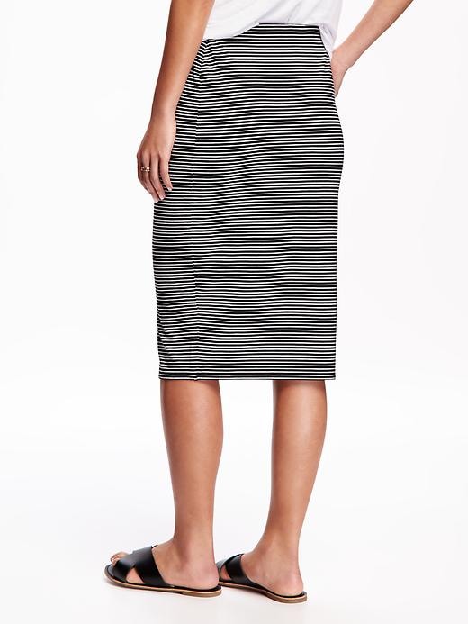 View large product image 2 of 2. Jersey Midi Pencil Skirt for Women
