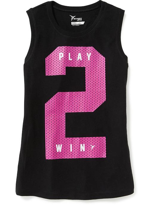 View large product image 1 of 1. Graphic Muscle Tank for Girls