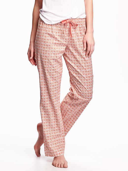 View large product image 1 of 1. Poplin Sleep Pants for Women