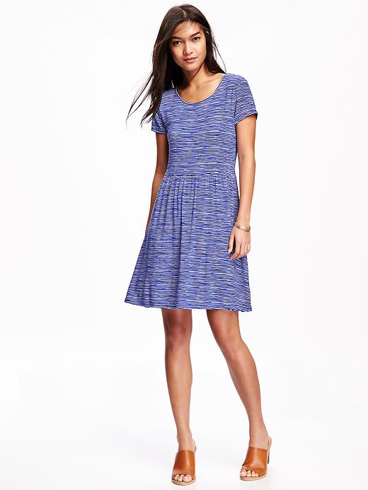 Image number 1 showing, Fit & Flare Jersey Dress for Women