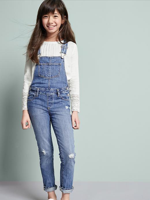 View large product image 1 of 3. Denim Overalls for Girls