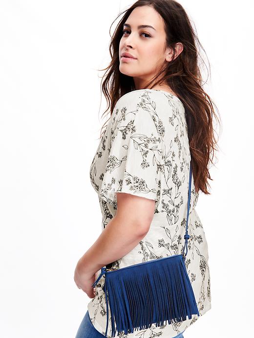 Image number 4 showing, Fitted Plus-Size Kimono Top