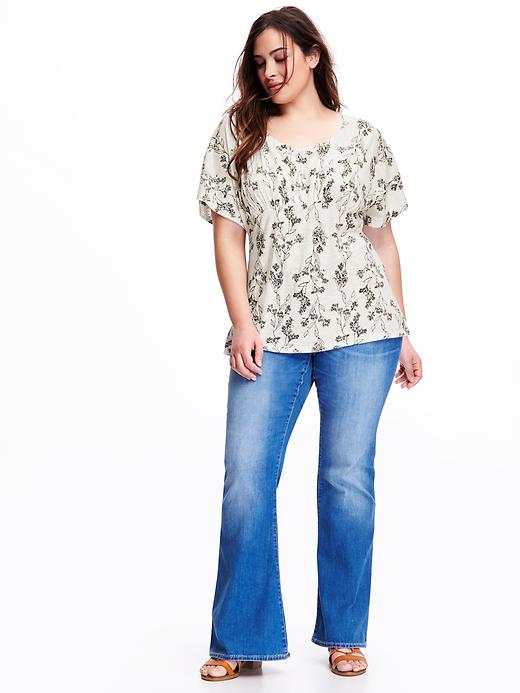 Image number 3 showing, Fitted Plus-Size Kimono Top