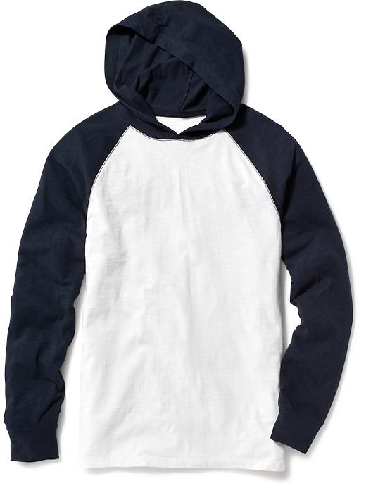 View large product image 1 of 1. Slub-Knit Pullover Hoodie for Men