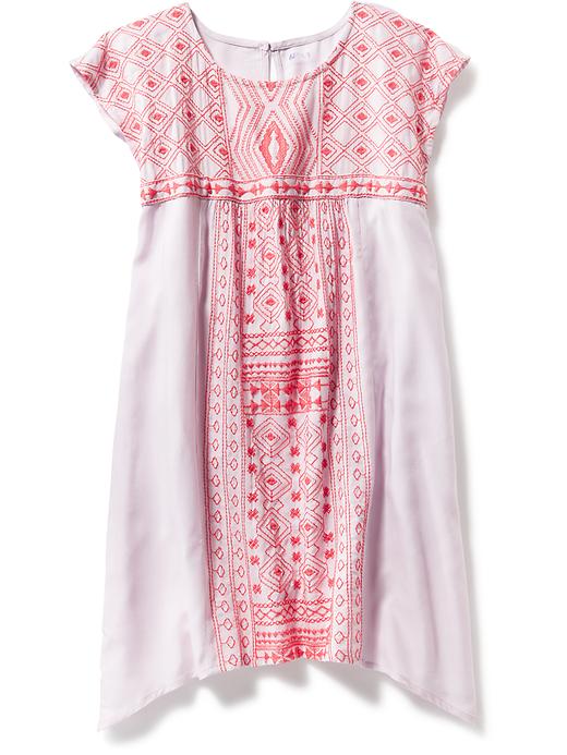 View large product image 2 of 2. Embroidered Shift Dress for Girls