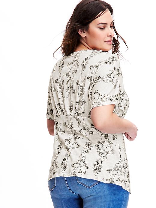 Image number 2 showing, Fitted Plus-Size Kimono Top