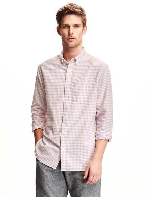 View large product image 1 of 2. Slim-Fit Summer-Weight Oxford Shirt for Men