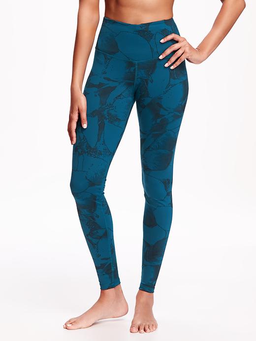 View large product image 1 of 1. High-Rise Printed Compression Leggings for Women