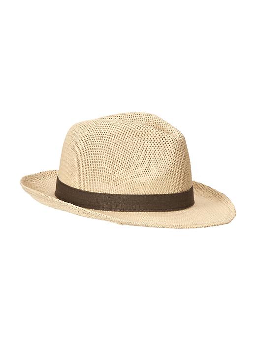 View large product image 1 of 1. Contrast Trim Fedora for Men