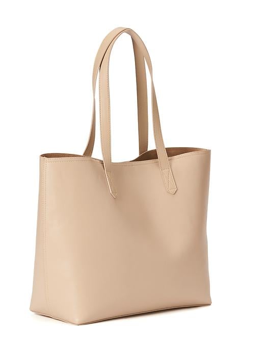 View large product image 1 of 1. Classic Faux-Leather Tote for Women